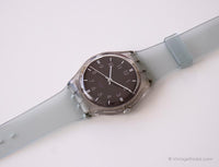 2001 Swatch GV113 Profundo reloj | Negro vintage Swatch Caballero