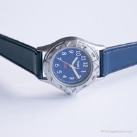 Jahrgang Timex Indiglo Uhr für sie | Blaues Zifferblatt Armbanduhr