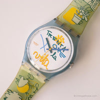 Vintage 1997 Swatch Gn175 Trenta mine per la Vita orologio