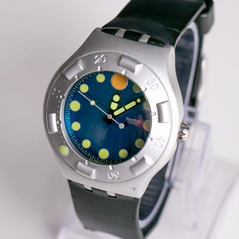 1997 HYDROSPACE YDS1006 Swatch Irony Scuba 200 Watch Rare Dive