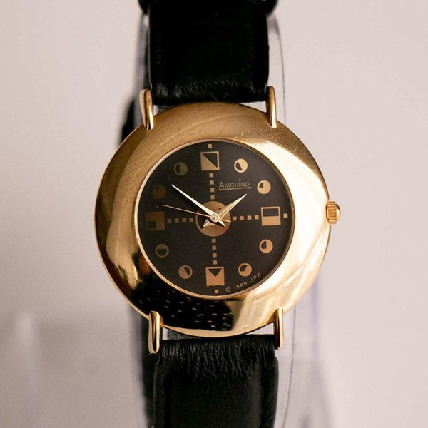 Amorino Hipster Watch for Men and Women Gold Tone Hippie Colorful Cool  Watches