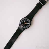 2003 Swatch GB750 RED SUNDAY Watch | Vintage Black Day and Date Swatch