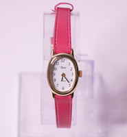 Tiny Timex Watch for Women with Pink Leather Watch Strap