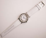 Cuarzo vintage reloj para hombres | Tono de plata grande reloj para él