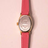Minuscule Timex montre Pour les femmes au cuir rose montre Sangle