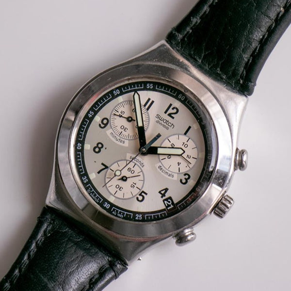 1999 selten swatch Ironie Chrono Uhr Wagemutiger ycs416g | schweizerisch Chronograph