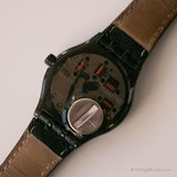 1993 Swatch SSM101 Black Deco montre | Ancien Swatch Chronomètre