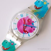 2005 Swatch GE154 Dschungelfreund Uhr | Vintage farbenfroh Swatch Mann
