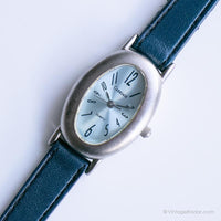 Antique Carriage by Timex Watch for Her | Blue Ladies Watch