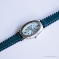 Antique Carriage by Timex Watch for Her | Blue Ladies Watch