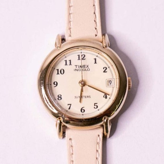 Vintage Womens Gold Timex Watch | Timex Indiglo Date Watch