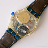 Vintage 1993 Swatch SLK100 -Ton in Blau Uhr | Swatch Musikall Uhr