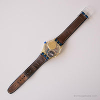 Vintage 1993 Swatch Slk100 Tone en bleu montre | Swatch Musical montre