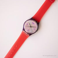 2001 Swatch GV116 Fleurs d'Ocean Watch | وردي خمر Swatch جنت