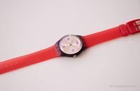 2001 Swatch GV116 FLEURS D'OCEAN Watch | Vintage Pink Swatch Gent