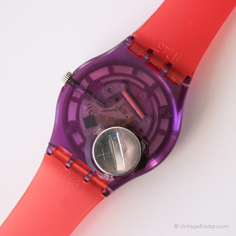 2001 Swatch GV116 FLEURS D'OCEAN Watch | Vintage Pink Swatch Gent ...