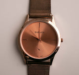 Vintage Rose Gold WoMaGe Quartz Watch | Large Wristwatch for Women