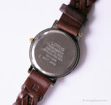 Negro y oro Lorus V501 x066 Mickey Mouse reloj para mujeres