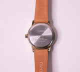 Vintage des femmes Timex Indiglo montre Sur une sangle en cuir marron