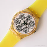 1995 Swatch GK192 Brouillon montre | Vintage 90 Swatch Gant