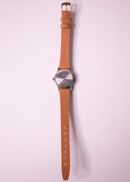 Women's Vintage Timex Indiglo Watch on a Brown Leather Strap