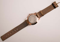 Vintage Roségold Quarz Uhr | Große Armbanduhr für Frauen