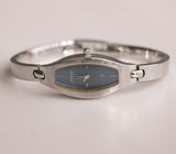 Vintage Silver-Tone Fossil Women's Watch | Blue-Dial Fossil F2 Tiny Watch