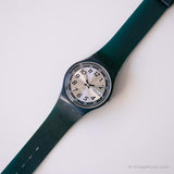 2004 Swatch GN716 Tiempo en azul reloj | Día y fecha vintage Swatch