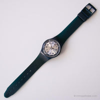 2004 Swatch GN716 Temps en bleu montre | Jour et date vintage Swatch