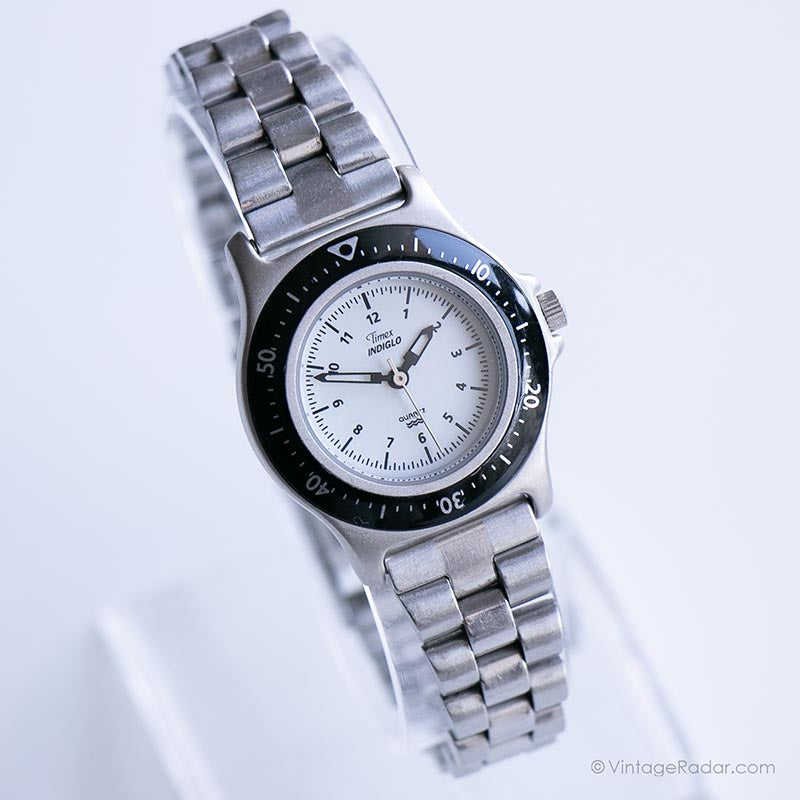 Black Bezel Timex Watch for Her | Stainless Steel Timex  display picture 1