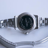 Schwarze Lünette Timex Uhr für sie | Rostfreier Stahl Timex Indiglo Uhr
