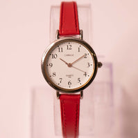 Carruaje de tonos plateados vintage por Timex reloj para mujeres