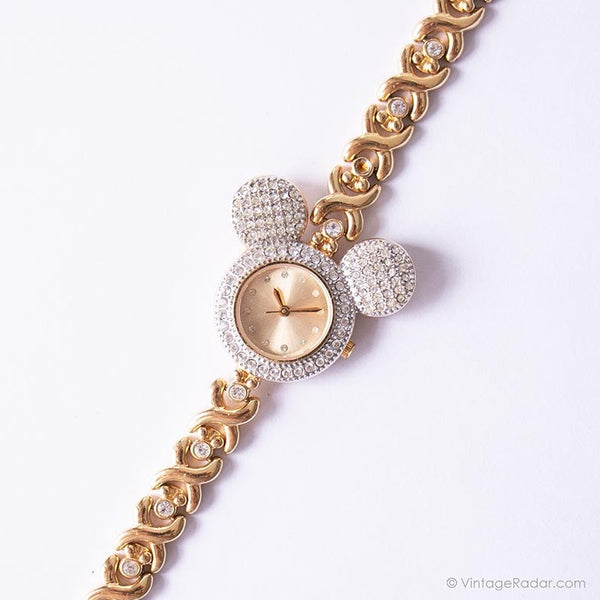 Orejas de Mickey Disney Time Works Mickey Mouse Estilo de diamante reloj