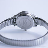 Muñeco de pulsera de fecha vintage para damas | Elegante acero inoxidable reloj