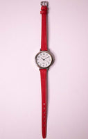 Chariot à ton argenté vintage par Timex montre pour femme