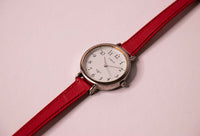 Chariot à ton argenté vintage par Timex montre pour femme