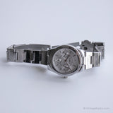 Jahrgang Timex Luxus Uhr für Damen | Silberton-Datum Uhr für Sie