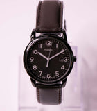 Negro de los 1990 Timex Fecha indiglo reloj | Dial negro Timex reloj
