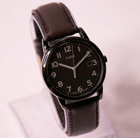 Black des années 1990 Timex Date indiglo montre | Cadran noir Timex montre