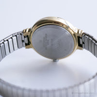 Vintage zweifarbig Timex Uhr für sie | Elegante Damen Armbanduhr