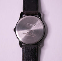 Black des années 1990 Timex Date indiglo montre | Cadran noir Timex montre