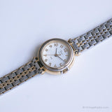 Vintage zweifarbige Damen Uhr durch Timex | Kleid Uhr für Sie