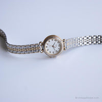 Dames vintage bicolore montre par Timex | Robe montre pour elle