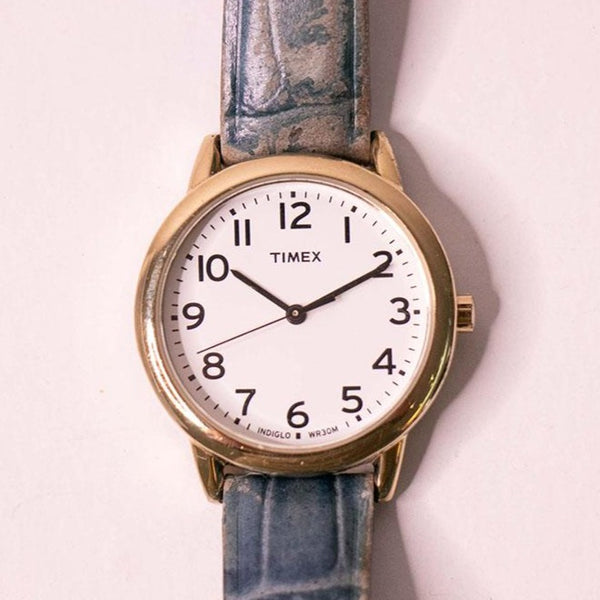 90s retro tono de oro Timex Clásico reloj para hombre y mujer