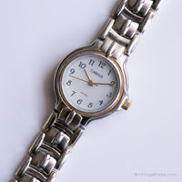 Vintage Damen Edelstahl Uhr | Kutsche durch Timex Quarz Uhr
