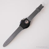 1991 Swatch SCN102 Silver Star Uhr | Vintage elegant Swatch Chrono