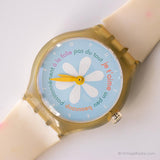 2003 Swatch STGK100 Französischer Liebhaber Uhr | Vintage Blumen Swatch