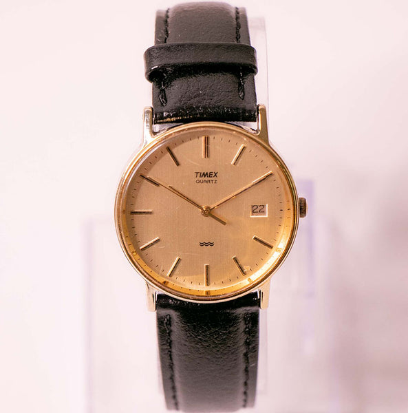 90s Vintage Timex Gold-Tone Quartz Watch for Men and Women – Vintage Radar