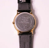 90s Vintage Timex Gold-Tone Quartz Watch for Men and Women