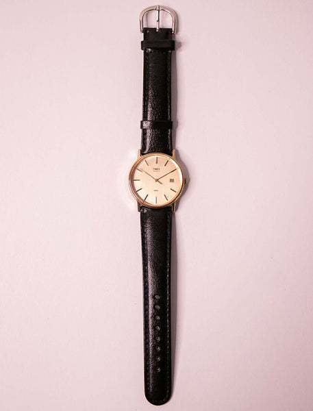 90s Vintage Timex Gold-Tone Quartz Watch for Men and Women – Vintage Radar